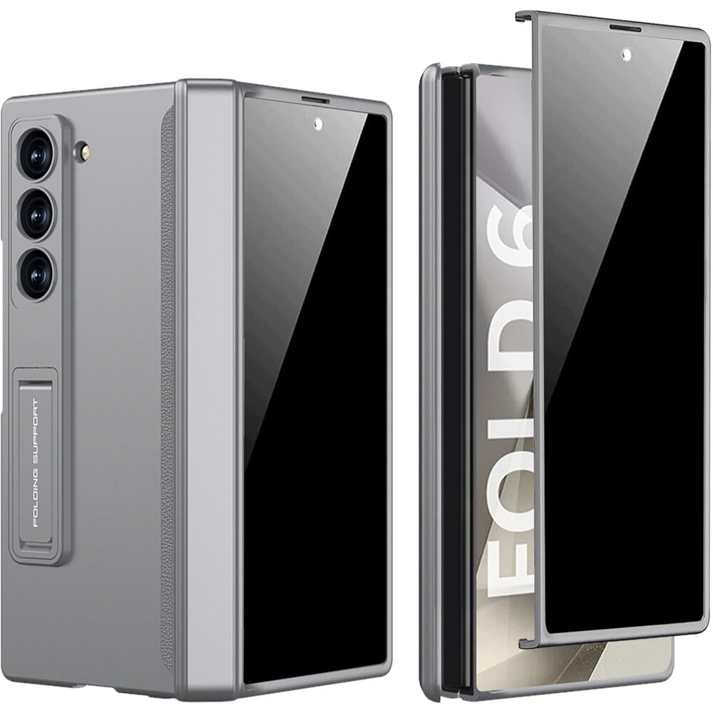 Hinge Case with Privacy Screen Protector & Stand For Samsung Galaxy Z Fold 7/6